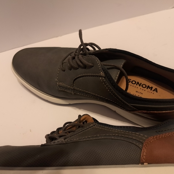 Sonoma Men's Mckinnon Cognac Oxford Lace Up Dress Shoes Brn #116367 10m - Picture 6 of 6